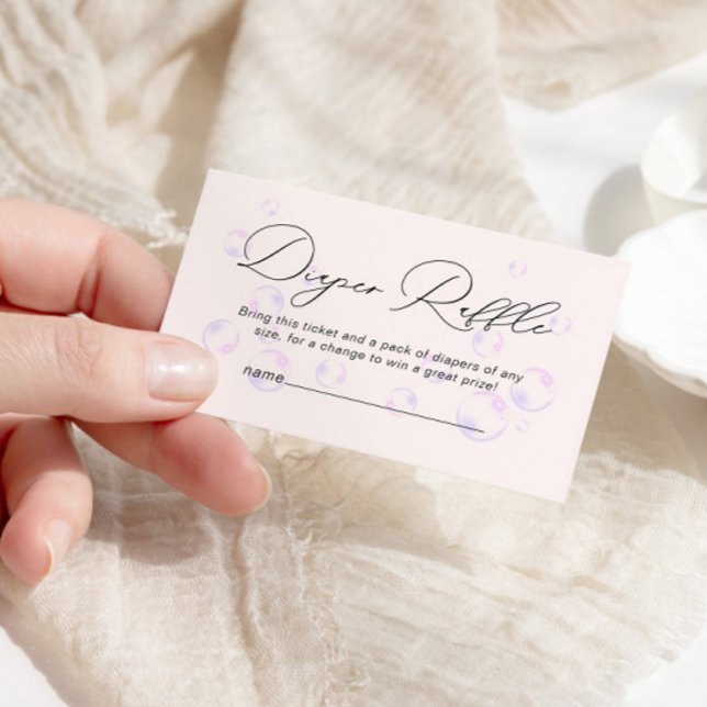 Tarjeta De Recepción Little Pearl Diaper Raffle Ocean Baby Shower (Subido por el creador)