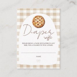 Tarjeta De Recepción Little Pie Baby Shower Diaper Raffle