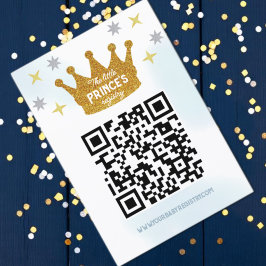 Tarjeta De Recepción Little Prince Boy Baby Shower Registry