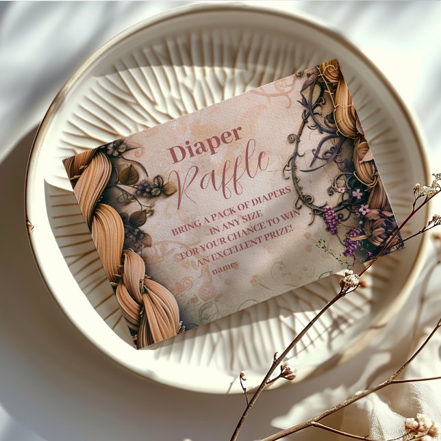 Tarjeta De Recepción Little Princess Fairytale Diapper Raffle (Subido por el creador)
