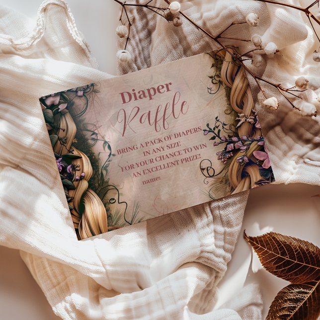 Tarjeta De Recepción Little Princess Fairytale Diapper Raffle (Subido por el creador)