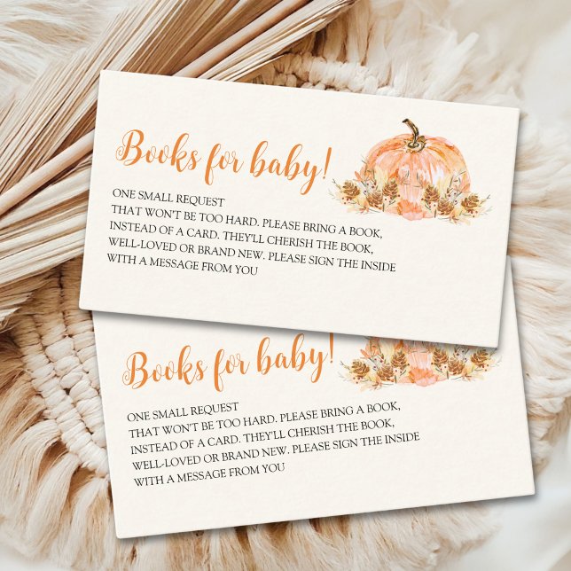 Tarjeta De Recepción Little Pumpkin is Coming Baby Shower (Subido por el creador)