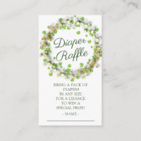 Little Shamrock Baby Shower Diaper Raffle