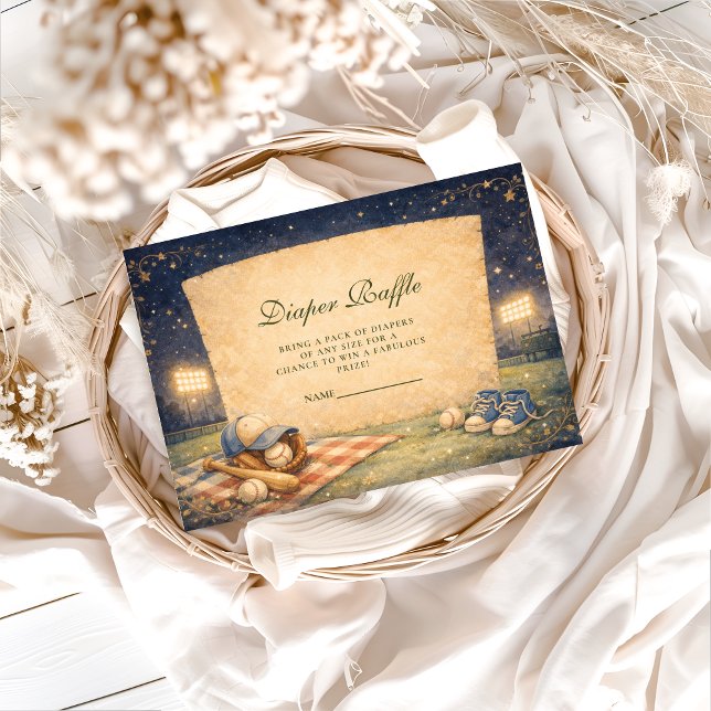 Tarjeta De Recepción Little Slugger Baseball Diapper Raffle (Subido por el creador)