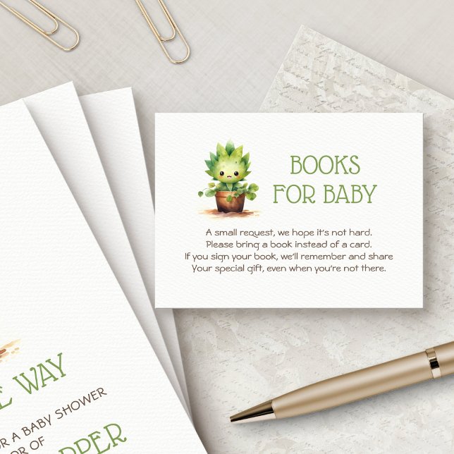 Tarjeta De Recepción Little Sprout Baby Shower (Subido por el creador)