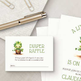 Tarjeta De Recepción Little Sprout Baby Shower