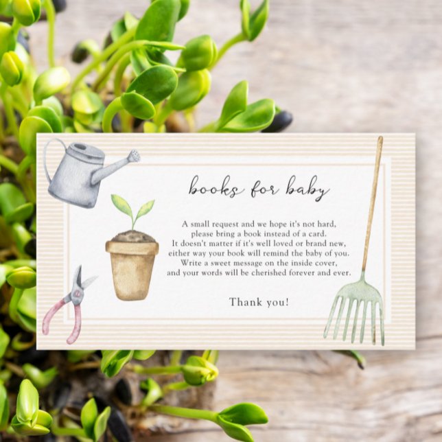 Tarjeta De Recepción Little Sprout - libros para el boleto de bebé (Subido por el creador)