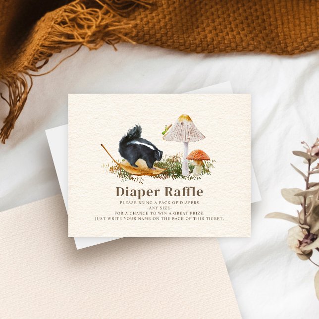 Tarjeta De Recepción Little Stinker Skunk Baby Shower Diaper Raffle (Subido por el creador)