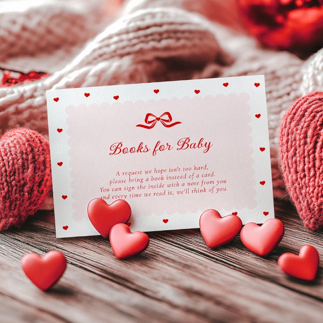 Tarjeta De Recepción Little Sweetheart Books for Baby Card  (Subido por el creador)