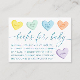 Tarjeta De Recepción Little Sweetheart Candy Hearts Books for Baby