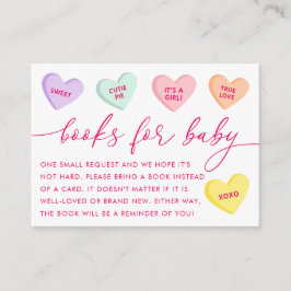 Tarjeta De Recepción Little Sweetheart Candy Hearts Books for Baby