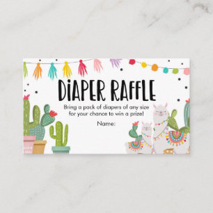 Tarjeta De Recepción Llama al cobrador mexicano de Baby Shower Diaper R