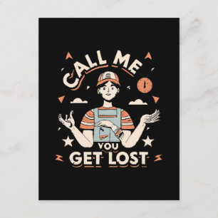 Tarjeta De Recepción llámame si te pierdes