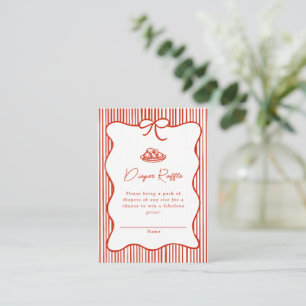 Tarjeta De Recepción Llega una pequeña albóndiga Doodle Baby Shower