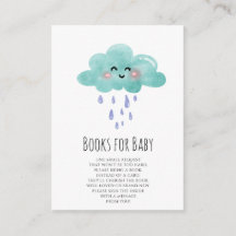 Lluvia Cloud Books para Baby Girl Card
