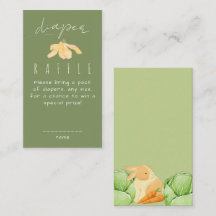 Lluvia de Pañales para Baby Shower de Repollo Cult