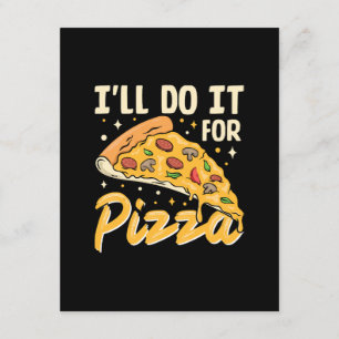 Tarjeta De Recepción Lo haré por pizza