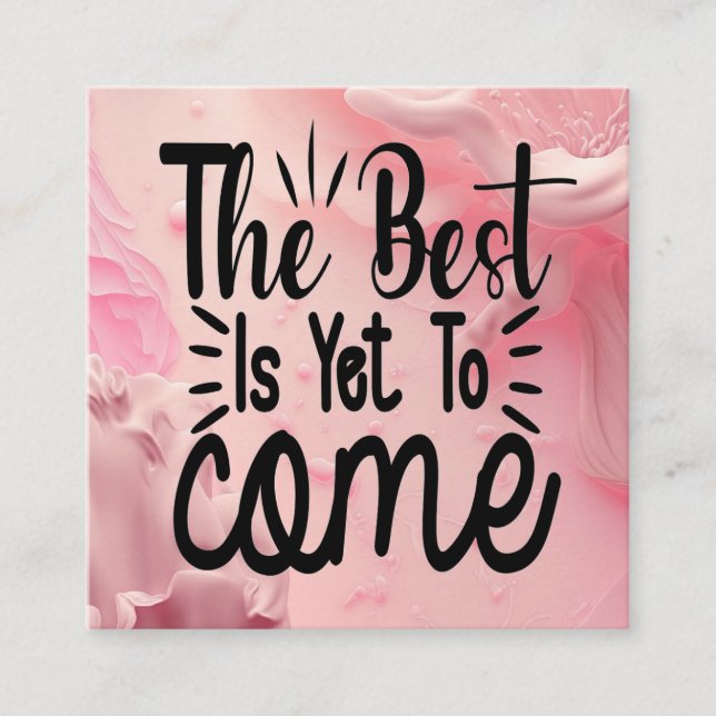 Tarjeta De Recepción Lo mejor está por venir (Anverso)