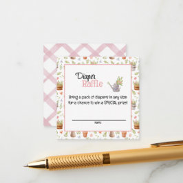 Tarjeta De Recepción Locally Grown Diaper Raffle Card