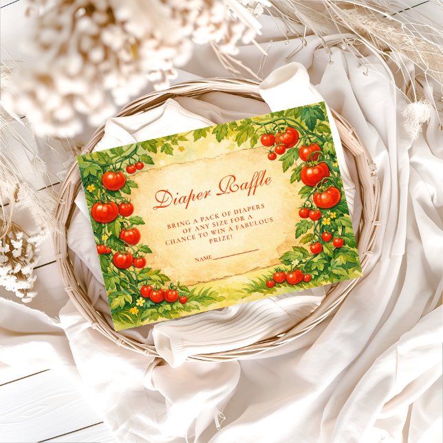 Tarjeta De Recepción Locally Grown Garden Diapper Raffle (Subido por el creador)