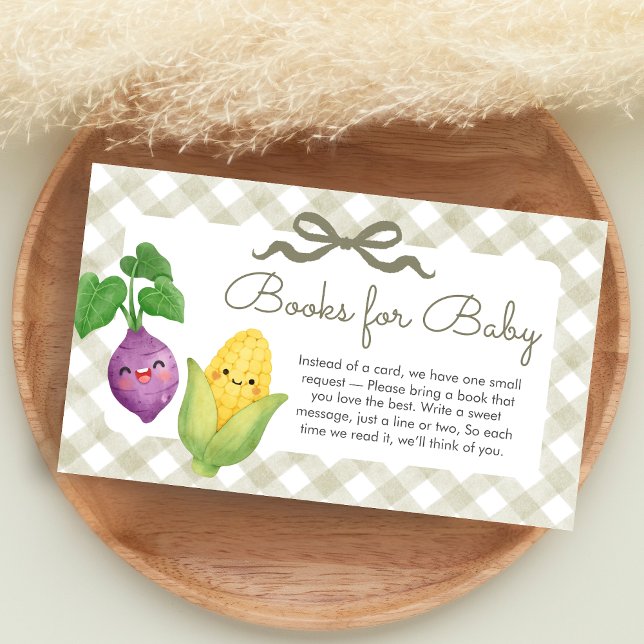 Tarjeta De Recepción Locally Grown Little Sprout Shower Books for Baby (Locally Grown Baby Shower Books for Baby)