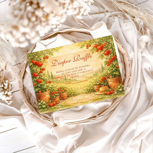 Tarjeta De Recepción Locally Grown Tomato Diapper Raffle (Subido por el creador)