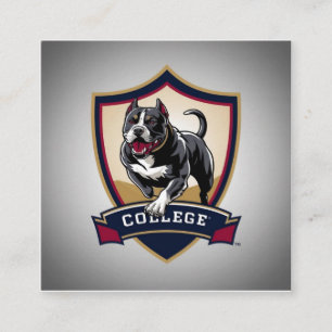 Tarjeta De Recepción Logo del PitBull College