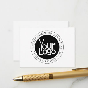 Tarjeta De Recepción Logotipo de su empresa y texto editable moderno y