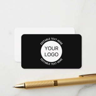 Tarjeta De Recepción Logotipo empresarial o cualquier imagen y texto ed