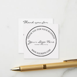 Tarjeta De Recepción Logotipo empresarial personalizado minimalista