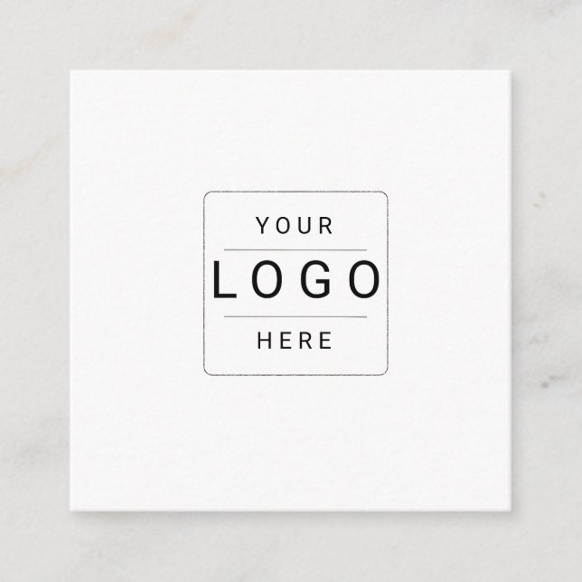 Tarjeta De Recepción Logotipo personalizado (Anverso)