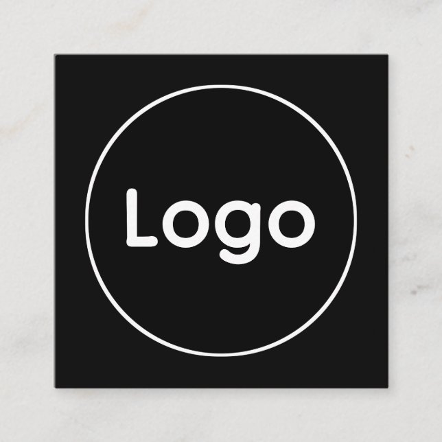 Tarjeta De Recepción Logotipo personalizado  (Anverso)