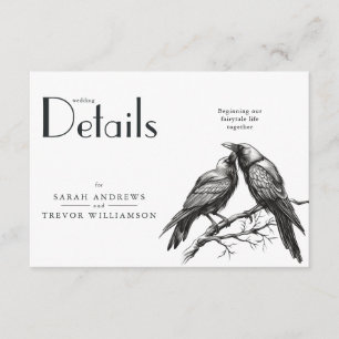 Tarjeta De Recepción Los amantes rusos del Boho Crow