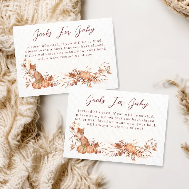 Tarjeta De Recepción Los encantadores libros de calabaza neutra de Fox  (Subido por el creador)