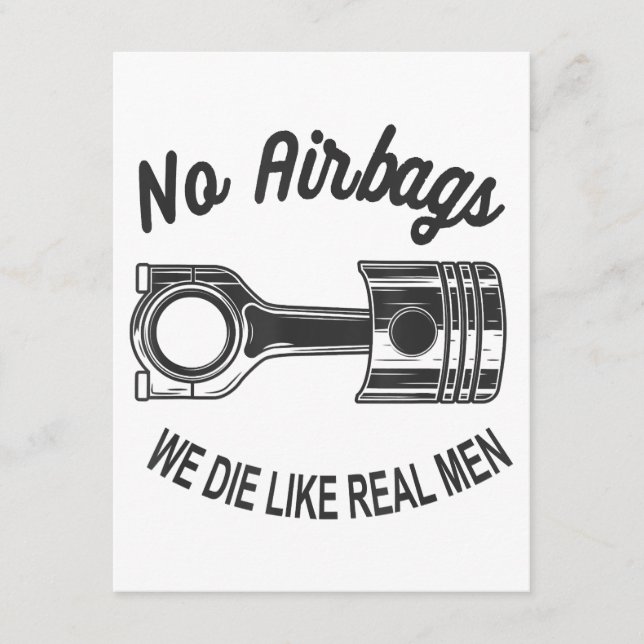 Tarjeta De Recepción Los hombres aceleran el Carreras, el coche deporti (Anverso)