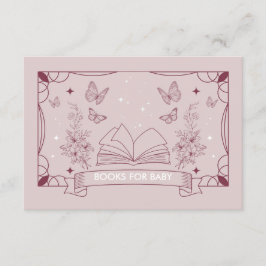 Tarjeta De Recepción Los Libros De Baby Shower Para El Alojamiento De L