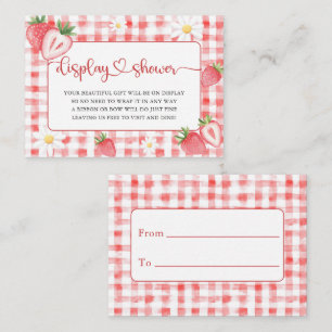 Tarjeta De Recepción Los libros de fresas de Meadow de moda para Baby S