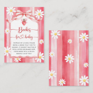 Tarjeta De Recepción Los libros de fresas de Meadow de moda para Baby S