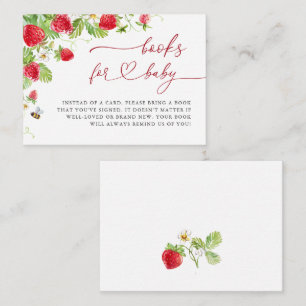 Tarjeta De Recepción Los libros de fresas de Meadow de moda para Baby S