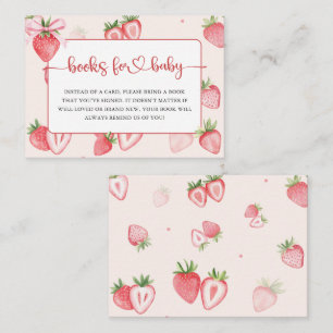 Tarjeta De Recepción Los libros de fresas de Meadow de moda para Baby S