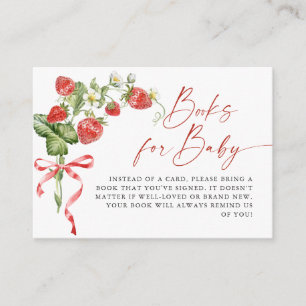 Tarjeta De Recepción Los libros de fresas de Meadow de moda para Baby S