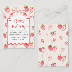 Tarjeta De Recepción Los libros de fresas de Meadow de moda para Baby S