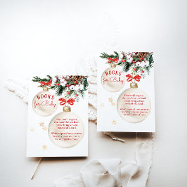 Tarjeta De Recepción Los libros de Navidades modernos de Merry Little B