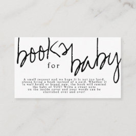 Tarjeta De Recepción Los libros modernos "Oh Baby Black" y "White Books