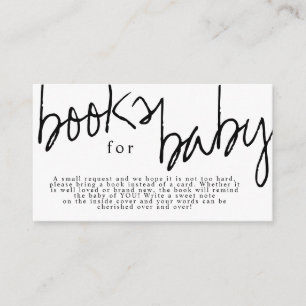Tarjeta De Recepción Los libros modernos "Oh Baby Black" y "White Books