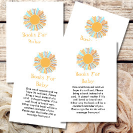 Tarjeta De Recepción Los Libros Para Baby Boho Sun Aquí Viene El Sol