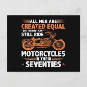 Tarjeta De Recepción Los mejores hombres todavía pueden andar en motoci