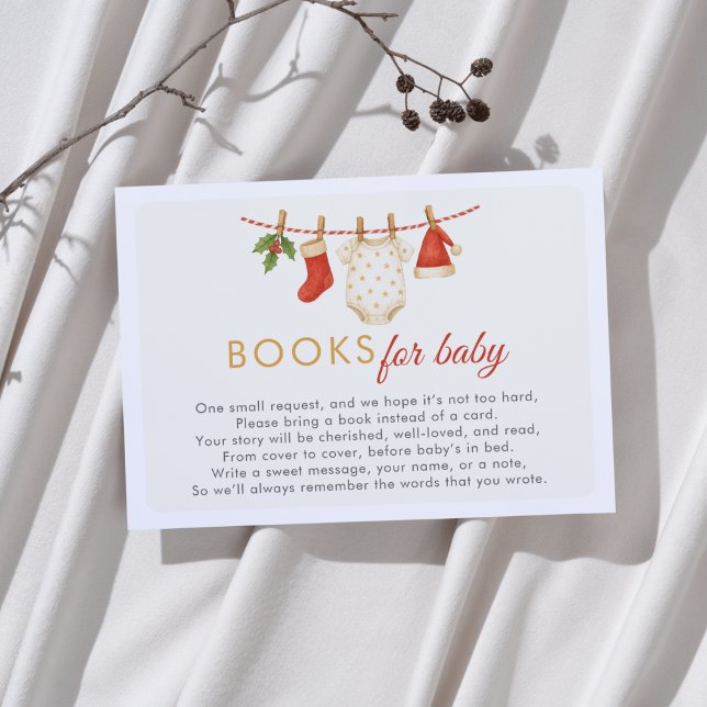 Tarjeta De Recepción Los navidades adoran pequeños libros de Baby Showe (Subido por el creador)