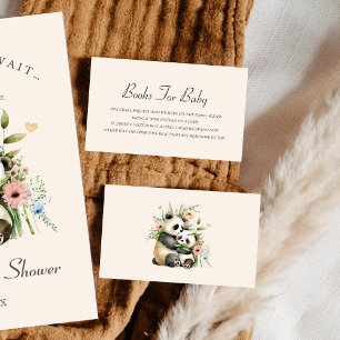 Tarjeta De Recepción Los osos curos Baby Shower Solicitud de libro Rubo