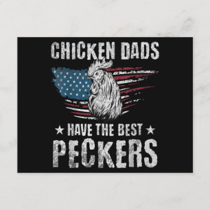 Tarjeta De Recepción Los Padres De Pollo Tienen Los Mejores Peckers De 